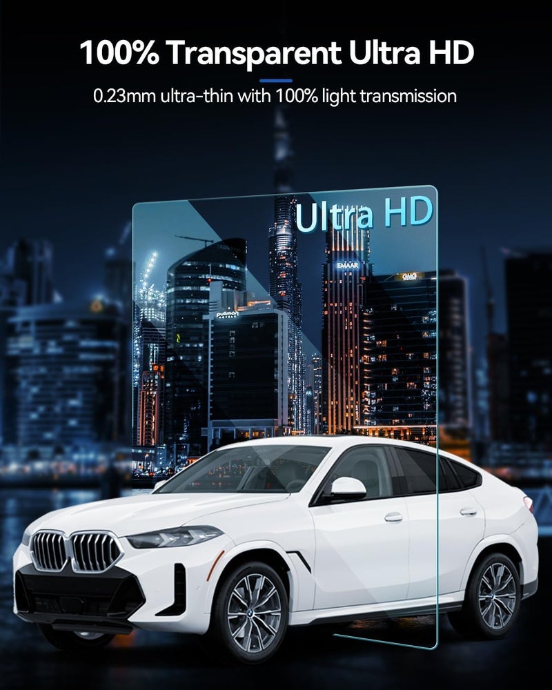 LANTU 4PCS Car Screen Protector for BMW iDrive X5 (2024 2025), X6 (2024 2025), XM (2024 2025), X7 (2023-2024 2025) Accessories Nano Screen Protector Film HD Clear (2PCS Navi+2PCS Dash) - Image 2